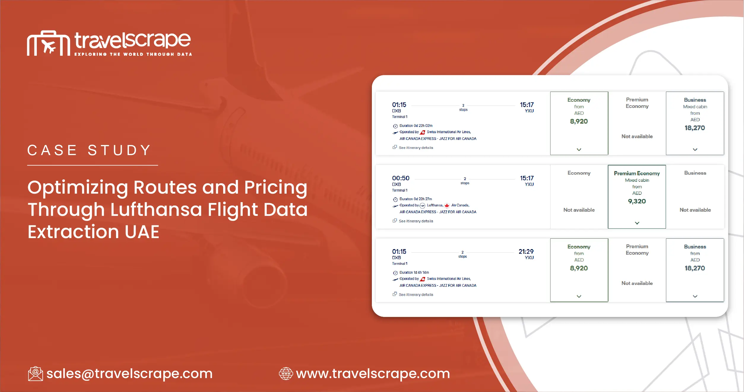 Case Study Optimizing Routes and Pricing Through Lufthansa Flight Data Extraction UAE-01